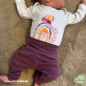 Preview: Bügelbild Regenbogenfrühling lila